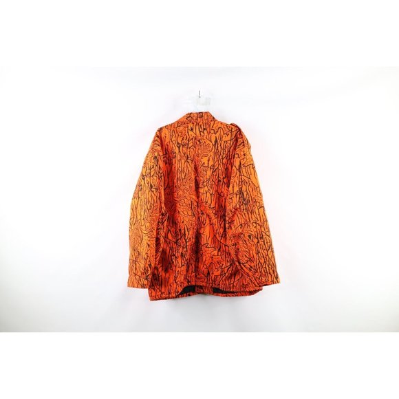 Vintage 90s Smith & Wesson 2XL Insulated Hunting Jacket Blaze Orange Camouflage - Picture 8 of 12
